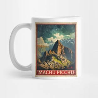 Peru Machu Picchu Starry Night Tourism Vintage Poster Mug